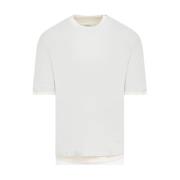 Klassiek Katoen Kit T-Shirt Jil Sander , White , Heren