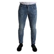 Skinny Jeans Dolce & Gabbana , Blue , Heren