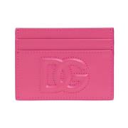 Leren kaarthouder Dolce & Gabbana , Pink , Dames