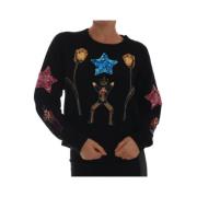 Betoverende Elegantie Cashmere Sweater Dolce & Gabbana , Black , Dames