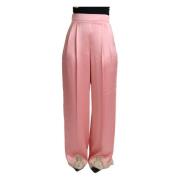 Wide Trousers Dolce & Gabbana , Pink , Dames