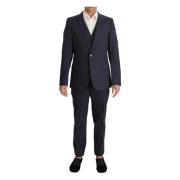 Single Breasted Suits Dolce & Gabbana , Blue , Heren