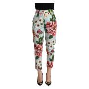 Cropped Trousers Dolce & Gabbana , Multicolor , Dames