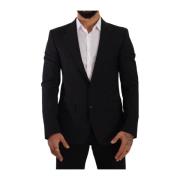 Elegant Zwart Martini Slim Fit Pak Dolce & Gabbana , Black , Heren