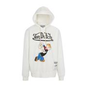 Popeye Lifestyle Sweatshirt VON Dutch , White , Heren