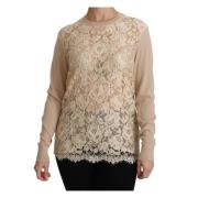 Round-neck Knitwear Dolce & Gabbana , Beige , Dames