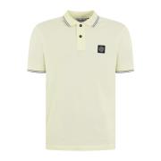 Heren Logopatch Polo Geel Stone Island , Yellow , Heren