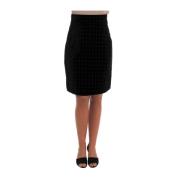 Donkergroene Barok Geborduurde Fluwelen Rok Dolce & Gabbana , Black , ...