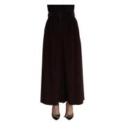 Wide Trousers Dolce & Gabbana , Brown , Dames
