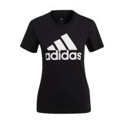 Zwarte T-shirts en Polos met Adidas Loungewear Adidas , Black , Dames