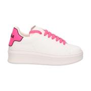 Witte Leren Sneakers Vrouwen Gaëlle Paris , White , Dames