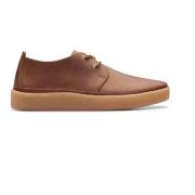 Bruine Heren Veterschoen - Clarkwood Low Clarks , Brown , Heren