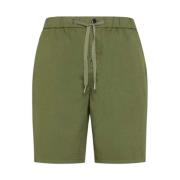 Trekkoord Solid Bermuda Shorts Sun68 , Green , Heren
