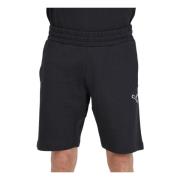 Zwarte Essentials Elastische Taille Shorts Puma , Black , Heren