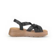 Flat Sandals Gabor , Black , Dames