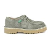 Daltrey Low Leren Derby Schoenen Kickers , Green , Dames