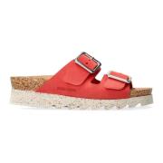 Flat Sandals Mephisto , Red , Dames