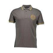 polos donkergroen Versace Jeans Couture , Gray , Heren