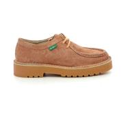 Comfort Leren Derby Schoenen Kickers , Brown , Dames