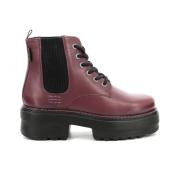 Comfortabele Leren Laarzen Kick Helena Kickers , Brown , Dames