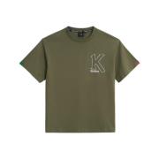 Big K T-shirt Lifestyle Katoen Kickers , Green , Heren