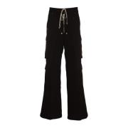 Dubbele Cargo Jumbo Zwarte Broek Rick Owens , Black , Heren