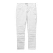 Geborduurde High-Rise Jeans MOS Mosh , White , Dames