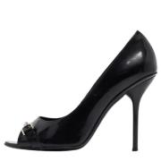 Pre-owned Leather heels Gucci Vintage , Black , Dames