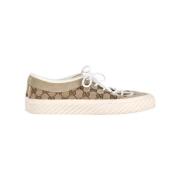 Pre-owned Canvas sneakers Gucci Vintage , Brown , Dames