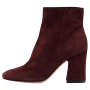 Pre-owned Suede boots Gianvito Rossi Pre-owned , Purple , Dames