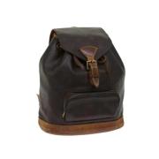 Pre-owned Canvas backpacks Louis Vuitton Vintage , Brown , Dames