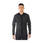 Klassieke Witte Button-Up Shirt Balenciaga , Black , Heren