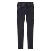 Punk Rock Slim-fit Jeans Diesel , Black , Heren