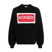 Round-neck Knitwear Kenzo , Black , Heren