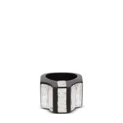 Hars en Strass Ring Balmain , Black , Dames