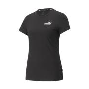 Zwarte Dames Small Logo T-shirt Puma , Black , Dames
