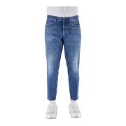 Cropped Jeans Don The Fuller , Blue , Heren