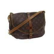 Pre-owned Canvas louis-vuitton-bags Louis Vuitton Vintage , Brown , Da...