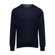 Round-neck Knitwear La Fileria , Blue , Heren