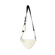 Pre-owned Leather crossbody-bags Prada Vintage , White , Dames