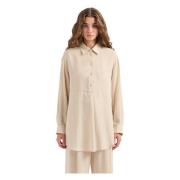 Fantasy Vest Blouse Emporio Armani , Beige , Dames