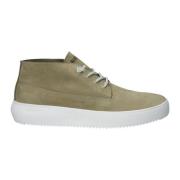 Olijf Sneaker - Mid-Top Stijlvolle Keuze Blackstone , Green , Heren