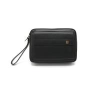 Pre-owned Leather clutches Dunhill Pre-owned , Black , Dames