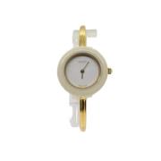 Pre-owned Metal watches Gucci Vintage , White , Dames