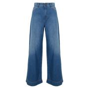 Wide Jeans Max Mara Weekend , Blue , Dames
