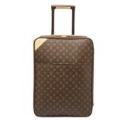 Pre-owned Leather travel-bags Louis Vuitton Vintage , Brown , Dames