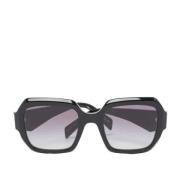 Pre-owned Acetate sunglasses Prada Vintage , Black , Dames