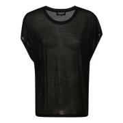 T-Shirts Dondup , Black , Dames