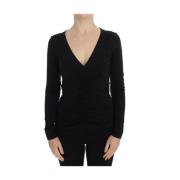 V-neck Knitwear Versace Jeans Couture , Black , Dames