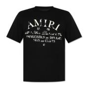 T-shirt met logo Amiri , Black , Heren